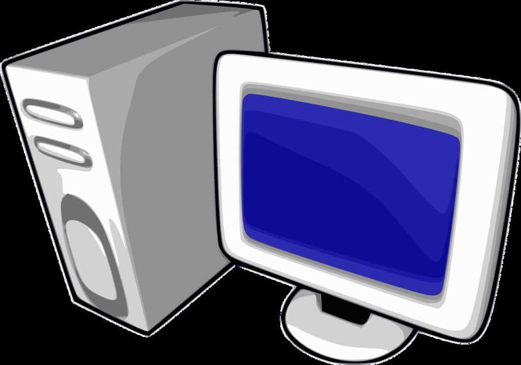 clipart of desktop computer