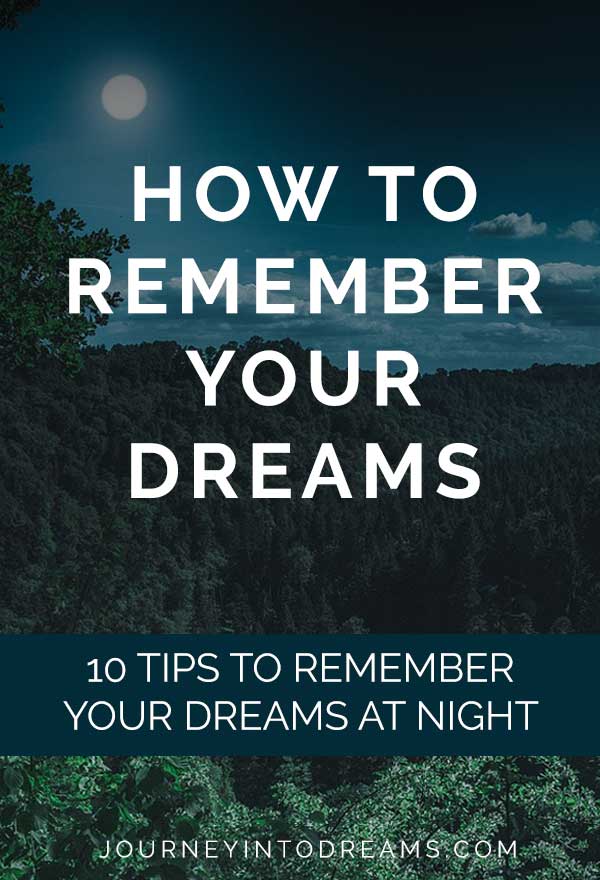 how to remember your dreams