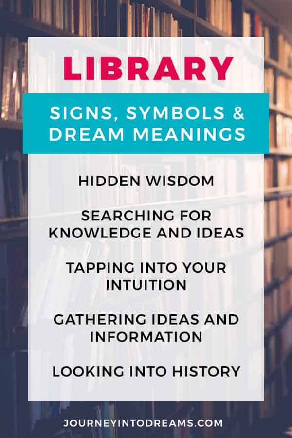 what it means to dream of a library symbol