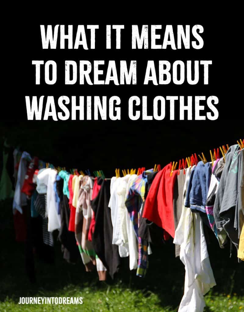 dream about washing clothes