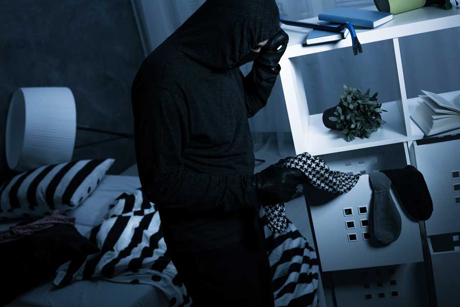 robber breaking into bedroom dream