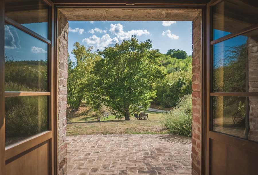 courtyard door