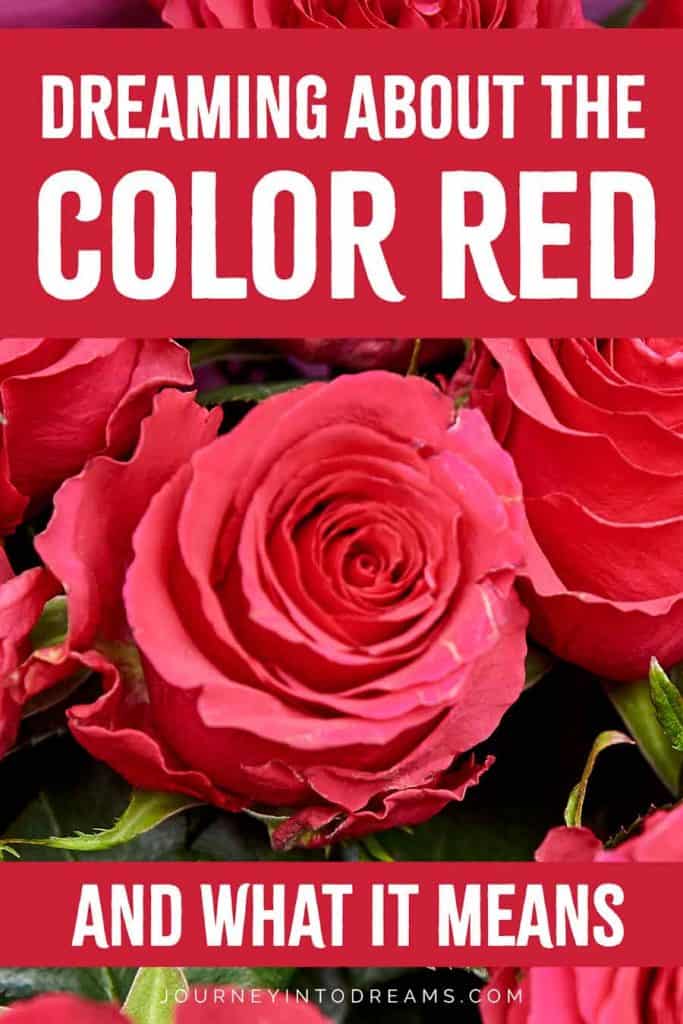 meaning of color red in dreams