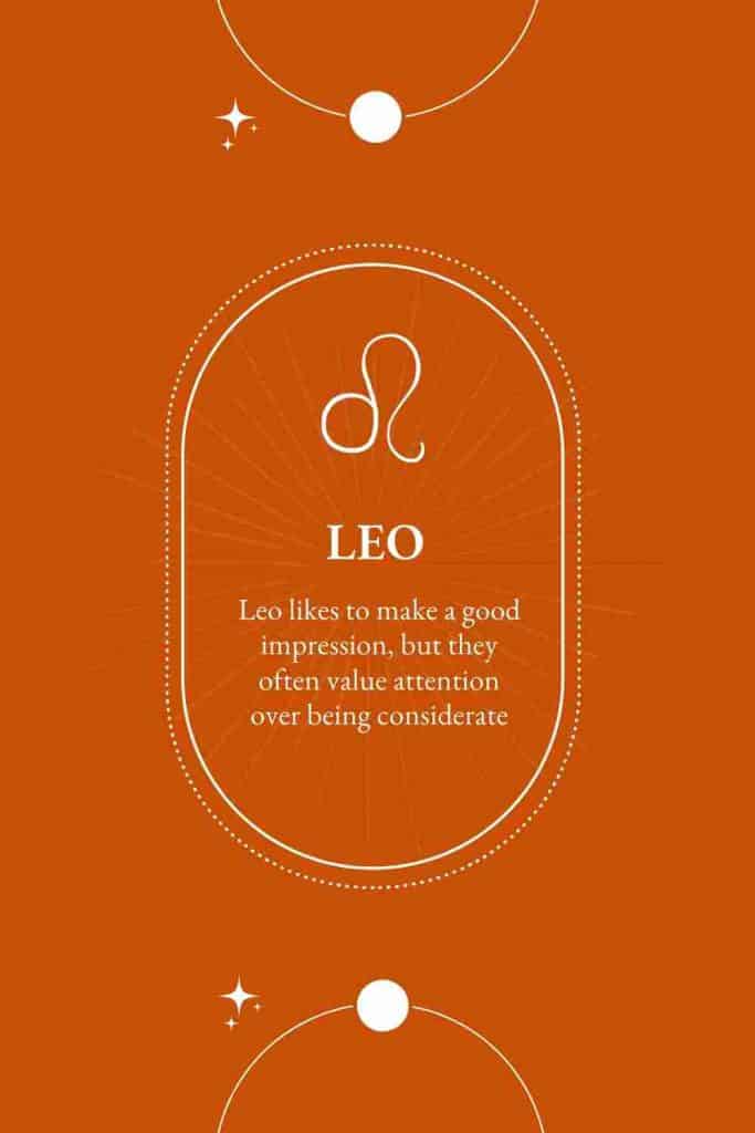 negative traits of leo