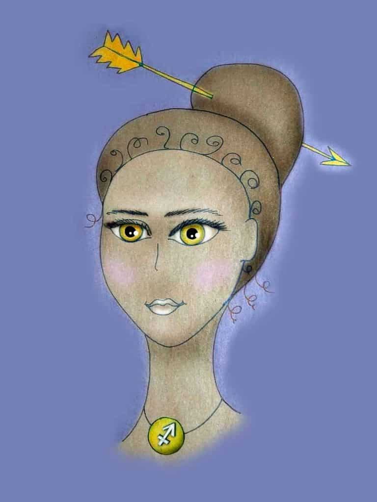 portrait of sagittarius woman