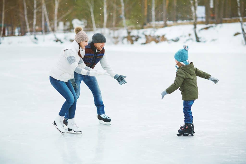 Ice skating