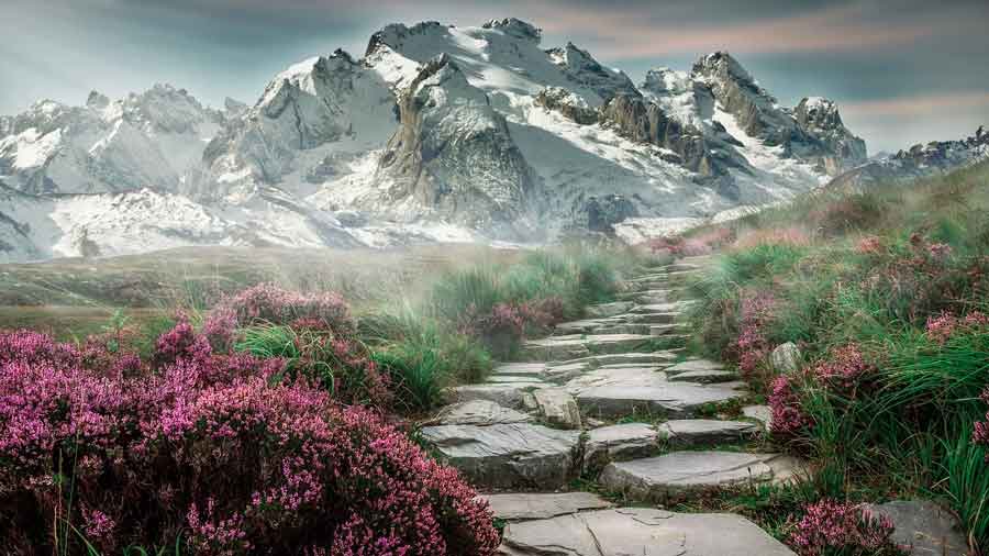 mountain stairs