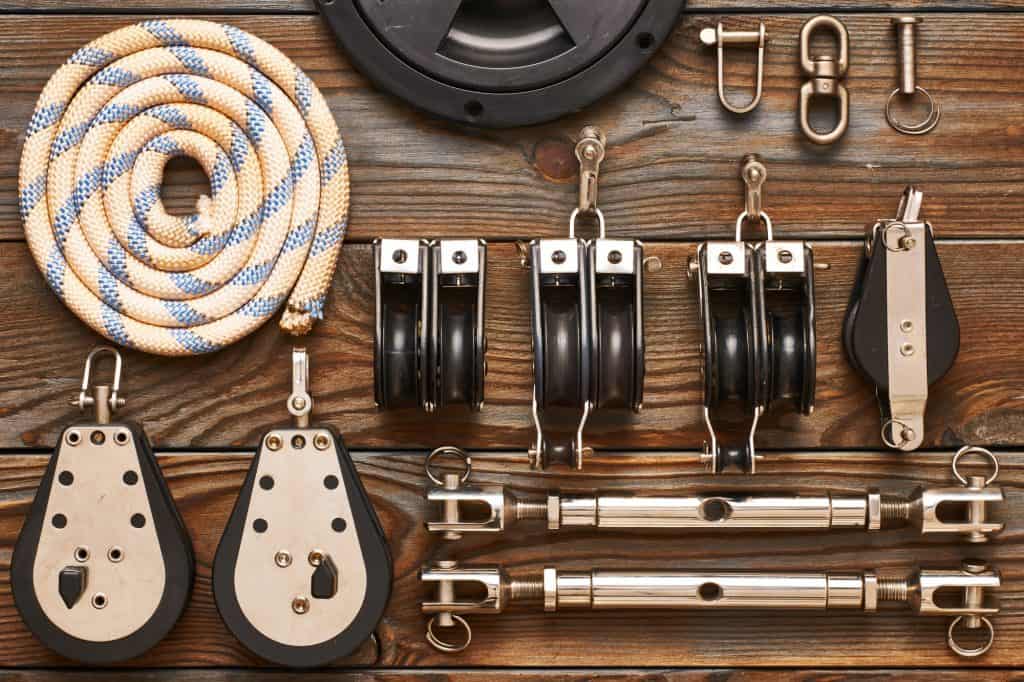 Sailing yacht rigging equipment