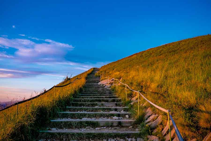 hillside stairs