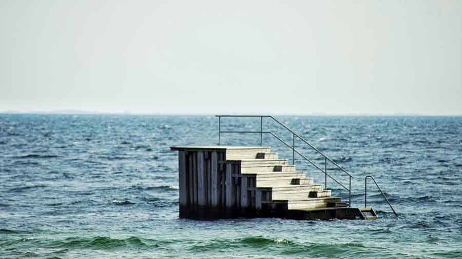 stairs in the ocean