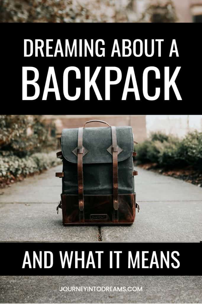 what it means to dream about a backpack