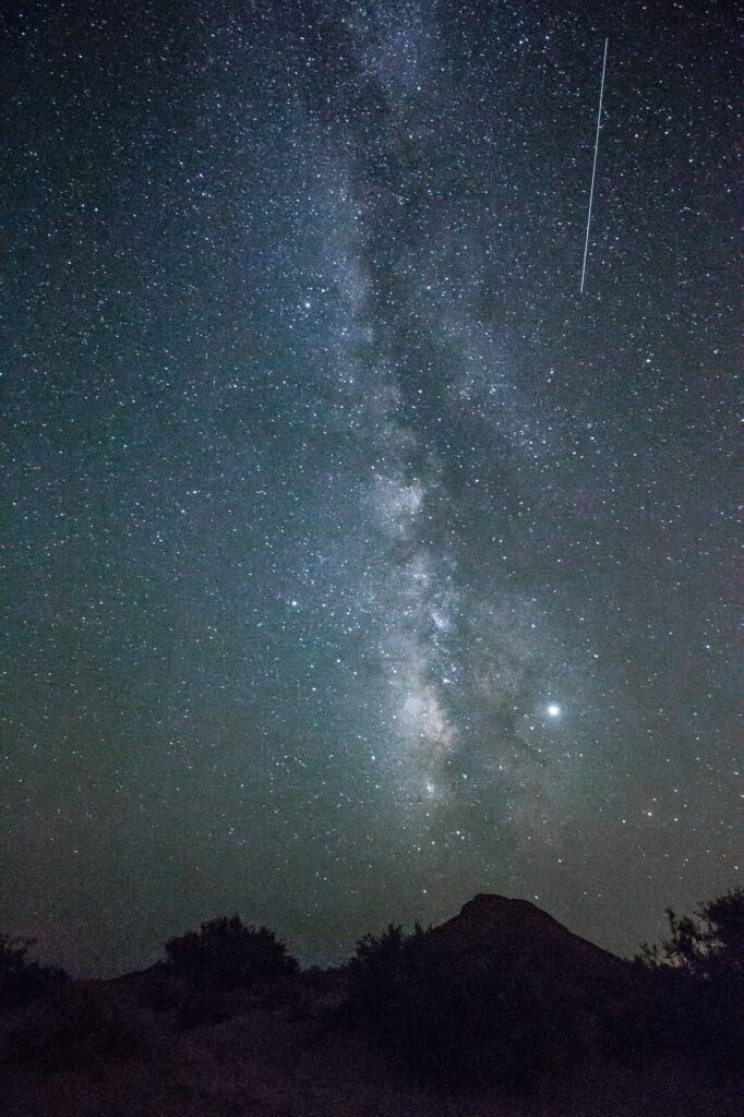 sky with stars milky way galaxy